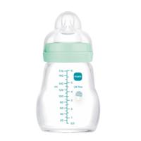 MAM Glazen Babyfles - 170ml - Blauw - Speen Flow 1 - thumbnail