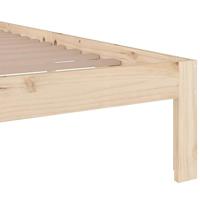 Bedframe zonder matras massief hout 140x200 cm - thumbnail