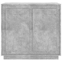 Dressoir 80x34x75 cm bewerkt hout betongrijs - thumbnail
