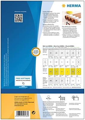 Herma 9538 Folie-etiketten 99.1 x 42.3 mm Folie, mat Wit 480 stuk(s) Extra sterk hechtend Laser (zwart/wit), Laser (kleur), Kopiëren (zwart/wit), Kopiëren Herma 9538 Folie-etiketten 99.1 x 42.3 mm Folie, mat Wit 480 stuk(s) Extra sterk hechtend Laser (zwart/wit), Laser (kleur), Kopiëren (zwart/wit), Kopiëren