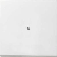 Gira F100 drukvlak controleschakelaar 2-polig zuiverwit glanzend - thumbnail