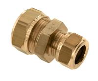 Bonfix knelkoppeling - Rechte verloopkoppeling - 15x12mm - Messing - thumbnail