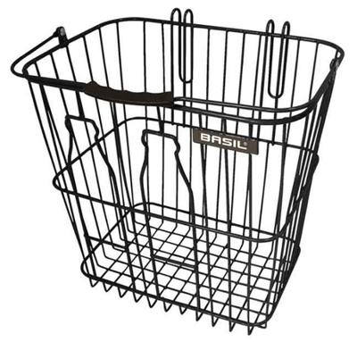 Basil bottle basket - fietsmand - achterop -zwart
