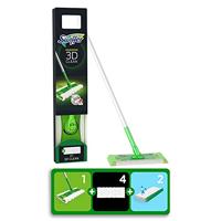 Swiffer vloerreiniger 3D Clean starterkit, met 4 droge en 2 vochtige stofdoekjes - thumbnail