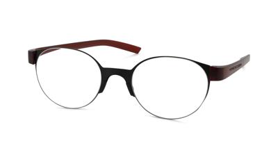 Leesbril Porsche Design P8812-Zwart / Bordeaux Rood-+2.50