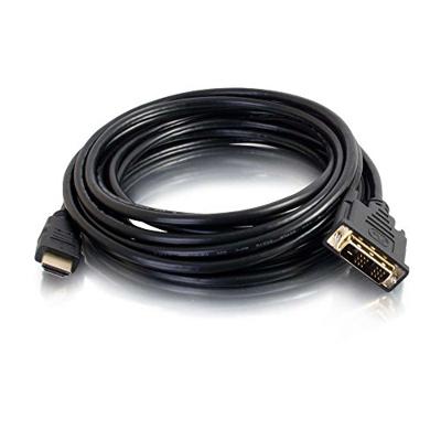 C2G 0.5M HDMI naar DVI-D hoge snelheid Digital Video kabel, DVI naar HDMI Monitor Adapter Kabel, Full 1080p HD Geschikt voor PS4, Raspberry Pi, Roku, Xbox One, blauw Ray, DVD