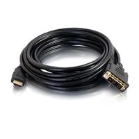 C2G 0.5M HDMI naar DVI-D hoge snelheid Digital Video kabel, DVI naar HDMI Monitor Adapter Kabel, Full 1080p HD Geschikt voor PS4, Raspberry Pi, Roku, Xbox One, blauw Ray, DVD - thumbnail