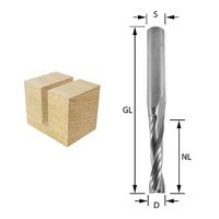ENT Groeffrees VHM 3x12x60mm, Spiraalvorm 2-snijkanten kolf 8mm - 7910020 - thumbnail