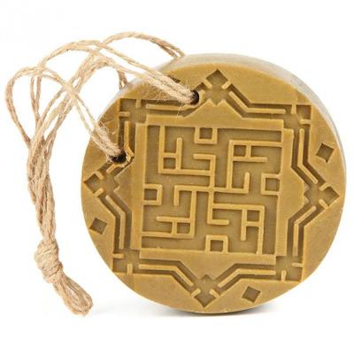 Najel Aleppo Aleppo zeep amber oud aroma aan koord 150 Gram