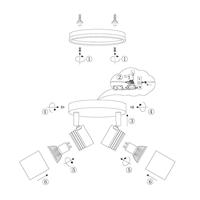 Mexlite Spot upround IP44 LED 2487w wit - thumbnail