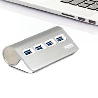 PORT Designs 900121 900121 USB-hub 4 poorten USB-A USB 3.0 5 GBit/s Zwart - thumbnail