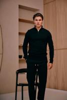 Malelions Knitted Quarter Zip Mm3-aw25-23 Trui 900 Black - thumbnail