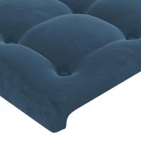 Boxspring met matras fluweel donkerblauw 120x200 cm - thumbnail