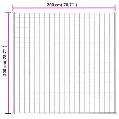 VidaXL Verzwaringsdeken 200x200 cm 9 kg stof grijs VidaXL Verzwaringsdeken 200x200 cm 9 kg stof grijs