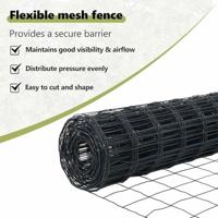 VidaXL Hek met paal grijs 0,4 x 50 m staal en pvc - thumbnail