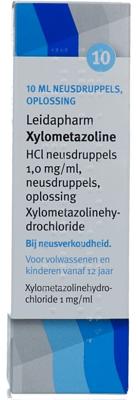 Leidapharm Neusdruppels Xylometazoline HCl 1 mg/ml Leidapharm Neusdruppels Xylometazoline HCl 1 mg/ml