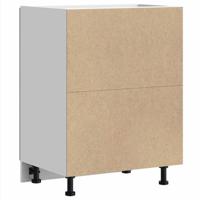 Keuken onderkast "Porto" bewerkt hout grijs sonoma eiken - thumbnail