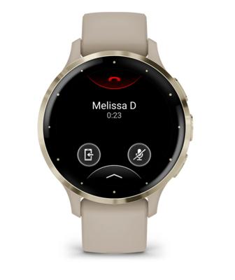 Garmin Venu 3S 3,05 cm (1.2") AMOLED 41 mm Digitaal 390 x 390 Pixels Touchscreen Goud, Grijs Wifi GPS