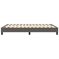 Boxspringframe kunstleer grijs 140x200 cm - thumbnail