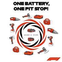 Polijster FORMULA 1 PM200 Rood 180 mm 20 V - thumbnail