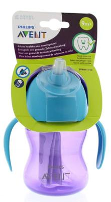 Philips Avent Drinkbeker Rietje Girl Paars 200ml SCF796/02