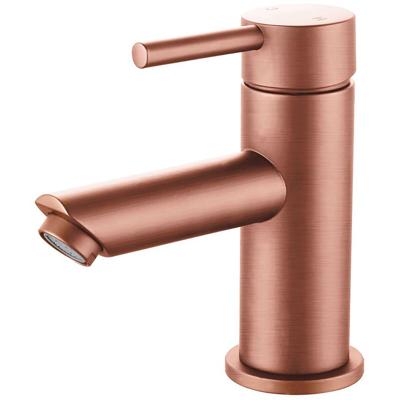 Geborsteld Koperen Wastafelmengkraan - Opbouw - Rond Model