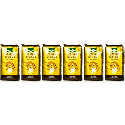 Gina Wiener Kaffee - koffiebonen - 6 x 1 kilo