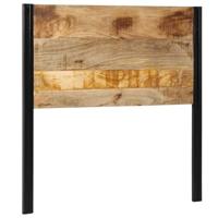 Hoofdeinde 100 cm massief hout mango en ijzer - thumbnail