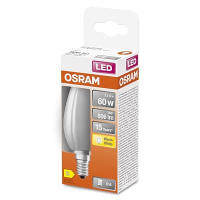 OSRAM HOMELIGHTING 4058075435513 LED-lamp Energielabel D (A - G) E14 Kaars 5.9 W = 60 W Warmwit (Ø x l) 35 mm x 100 mm 1 stuk(s)