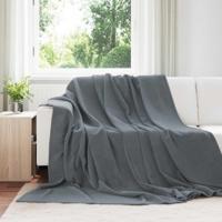 VidaXL Kleden 6 pcs donkergrijs 220 x 240 cm fleece - thumbnail