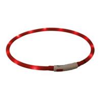 TRIXIE HALSBAND USB FLASH LIGHT LICHTGEVEND OPLAADBAAR ROZE 70X1CM - thumbnail