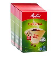 Melitta - Koffiefilters 100 Bruin - 9x 40 stuks - thumbnail