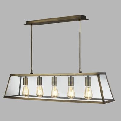 Searchlight Landelijke hanglampVoyager 5-lichts antiek brons - 4614-5AB