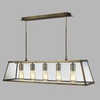 Searchlight Landelijke hanglampVoyager 5-lichts antiek brons - 4614-5AB - thumbnail