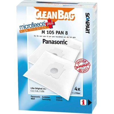 Scanpart m105pan8 microfleese stofzak panasonic c-2e micro en