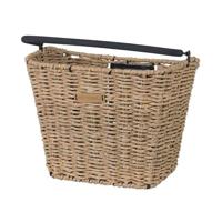 Basil bremen rattan look kf - fietsmand - voorop - bruin - thumbnail