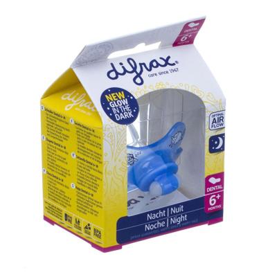Difrax Fopspeen Dental 6+ maanden Glow In The Dark Difrax Fopspeen Dental 6+ maanden Glow In The Dark