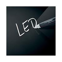 Sigel SI-GL400 Glasmagneetbord Artverum LED 480x480x15 Zwart - thumbnail