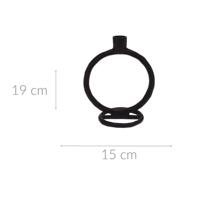 Candle Holder 19 cm Zwart kerst Nampook - Nampook - thumbnail