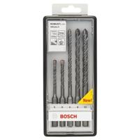 Bosch Accessories SDS-Plus-Bohrersatz 5-tlg.RobL 5/6x50/100mm+6/8/10x100/160mm 2607019927 Carbide Hamerboorset 5-delig 5 mm, 6 mm, 6 mm, 8 mm, 10 mm SDS-Plus 1 - thumbnail
