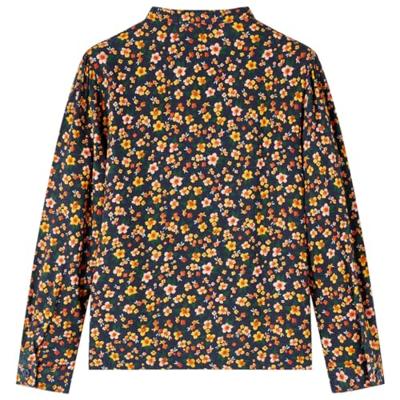 VidaXL Kinderoverhemd met bandkraag 116 marineblauw