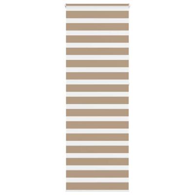 VidaXL Zebra blind 90x230 cm stofbreedte 85,9 cm polyester zandbruin VidaXL Zebra blind 90x230 cm stofbreedte 85,9 cm polyester zandbruin