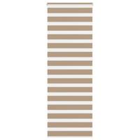 VidaXL Zebra blind 90x230 cm stofbreedte 85,9 cm polyester zandbruin - thumbnail