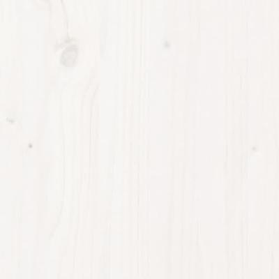 Bedframe zonder matras massief grenenhout wit 75x190 cm