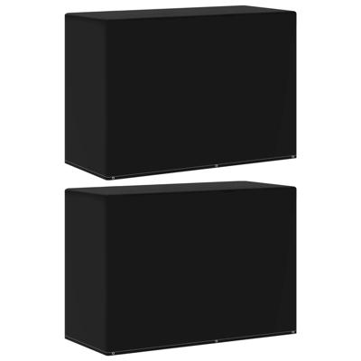 Tuinmeubel-/barbecuehoezen 2 st met 6 oogjes 180x80x125 cm