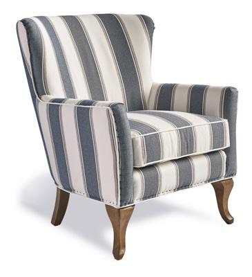 Rivièra Maison Fauteuil 'Cavendish', kleur Blue Stripe