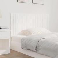 Wandhoofdbord 127,5x3x60 cm massief grenenhout wit - thumbnail