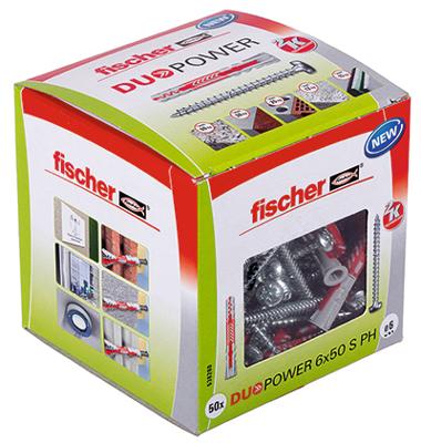 Fischer 538260 DUOPOWER 6x50 S PH LD 2-componenten plug 50 mm 6 mm 50 stuk(s) Fischer 538260 DUOPOWER 6x50 S PH LD 2-componenten plug 50 mm 6 mm 50 stuk(s)