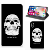 Mobiel BookCase Apple iPhone Xs Max Skull Eyes - thumbnail