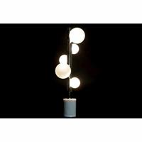 Bureaulamp DKD Home Decor Wit Zilverkleurig Kristal Marmer 220 V 15 x 15 x 68 cm - thumbnail